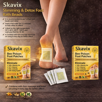 🌿Skavix™ Bee Poison Foot Patches (Set of 10)